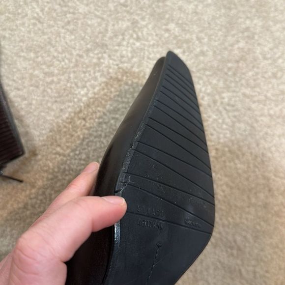 Stuart Weitzman Women Leather Heeled Booties Size 7.5 M - Picture 8 of 14